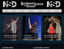 Tablet Screenshot of nwschoolofdance.com